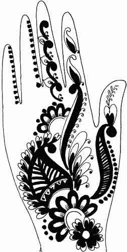 Multi Colour Heena Designs