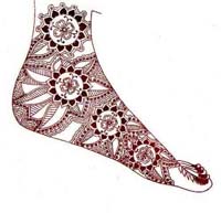 Multi Colour Heena Designs