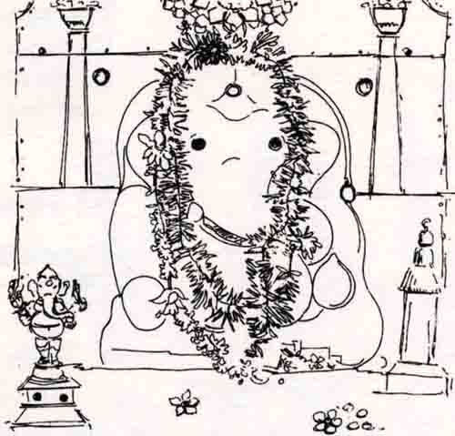 shree ganesh Gajanan paintings 