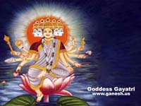 Pictures of Goddess Gayatri 