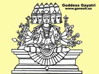 Hindu Goddesses : Gayatri 